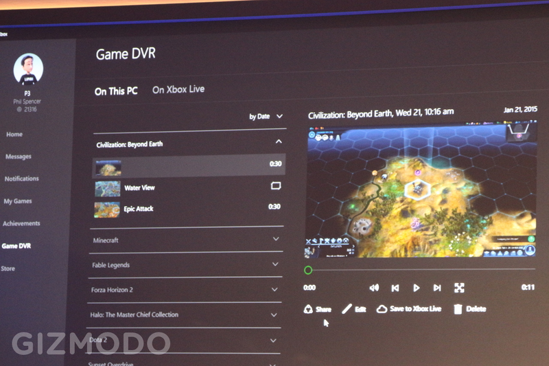 Illustration for article titled Microsoft's New Xbox App Brings Game DVR and Chat to Your PC